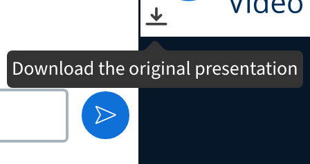 Download button for presentation